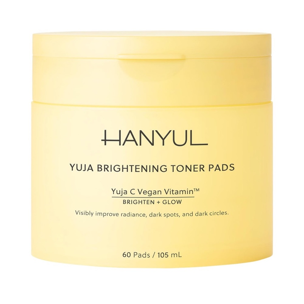 Hanyul Yuja Brightening Toner Pads with Vitamin C and Niacinamide